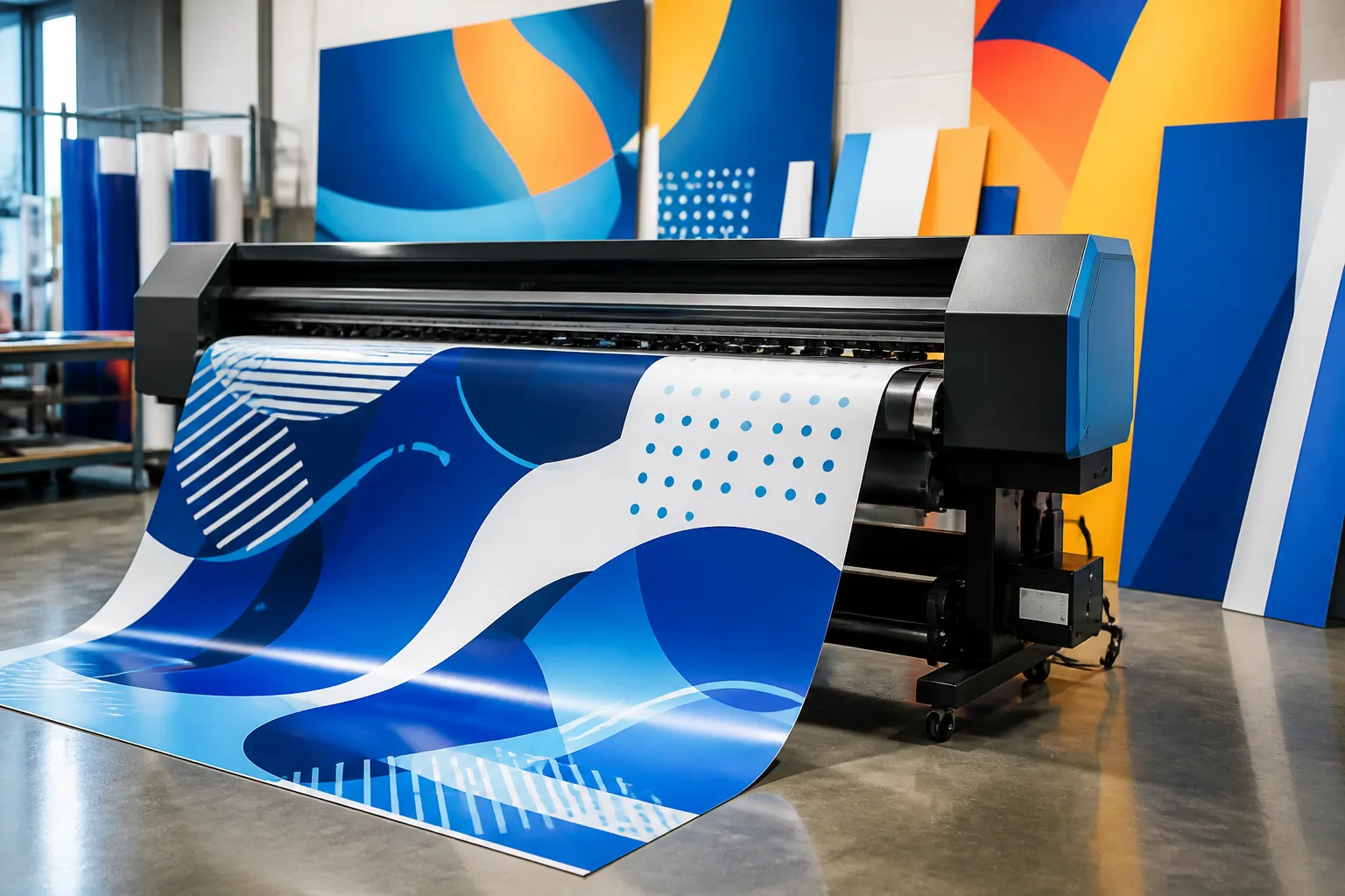Custom printed signage and banner installation for small business storefront
