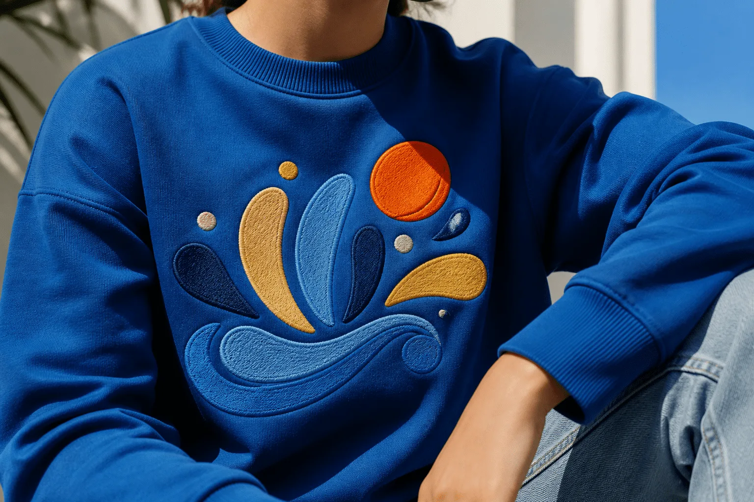 Custom embroidery apparel produced at DoorHangr